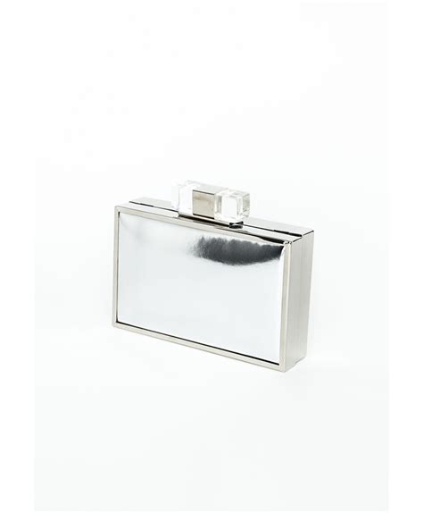 metallic box clutch bag|metallic clutch bag silver.